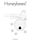 Honeybees!Coloring Page
