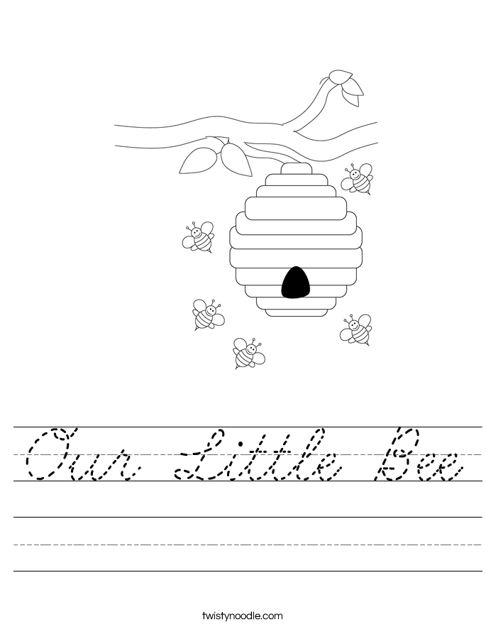 Our Little Bee Worksheet