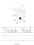 Thank You! Worksheet