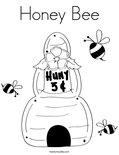 Honey BeeColoring Page