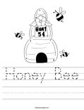 Honey Bee Worksheet