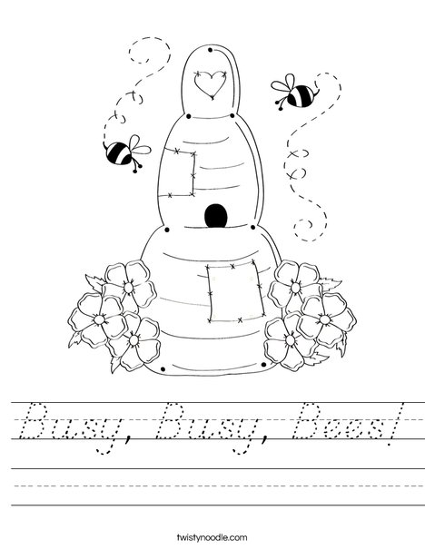 Beehive by Trina Clark Worksheet