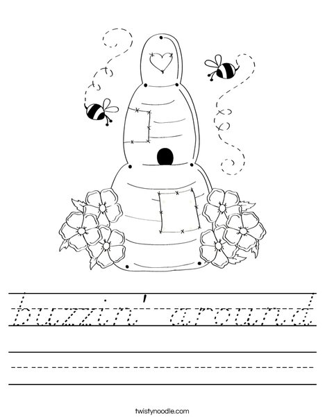 Beehive by Trina Clark Worksheet