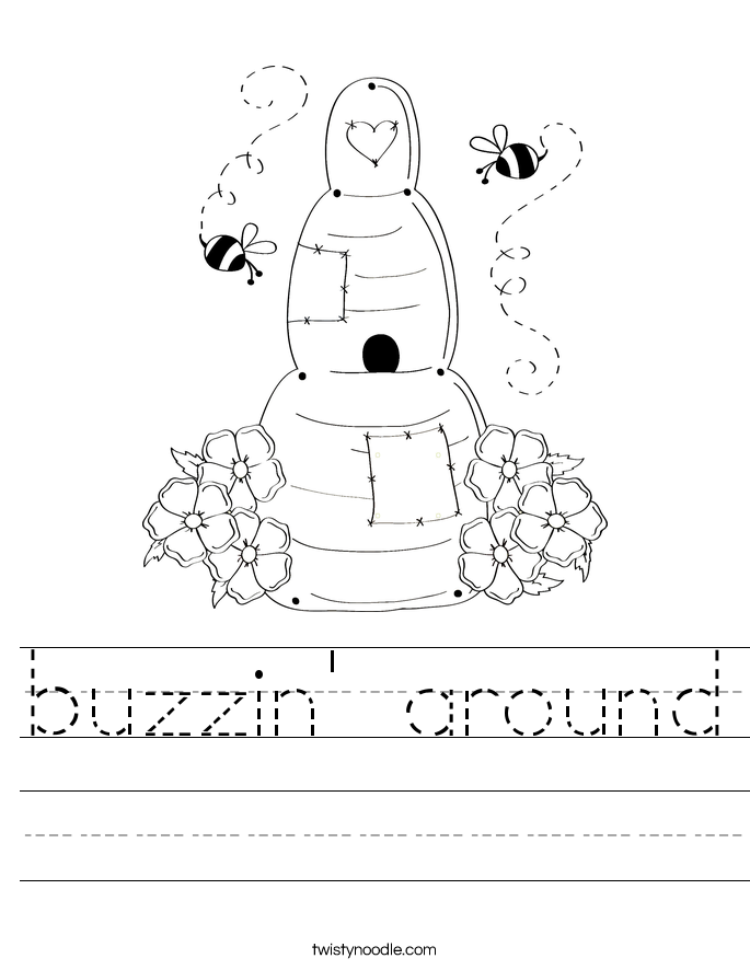 buzzin' around Worksheet