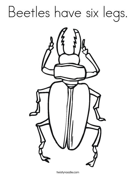 Black Beetle Coloring Page