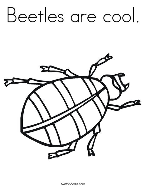 Beetle Coloring Page