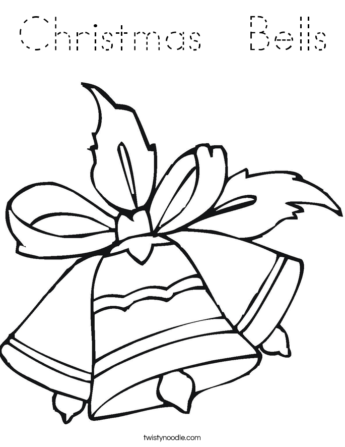 Christmas  Bells Coloring Page