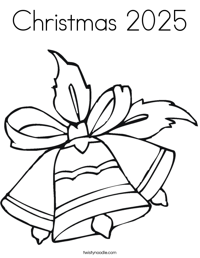 Christmas 2025 Coloring Page