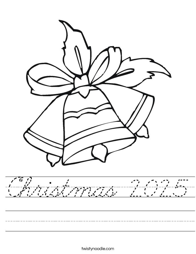 Christmas 2025 Worksheet