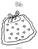 Bib Coloring Page