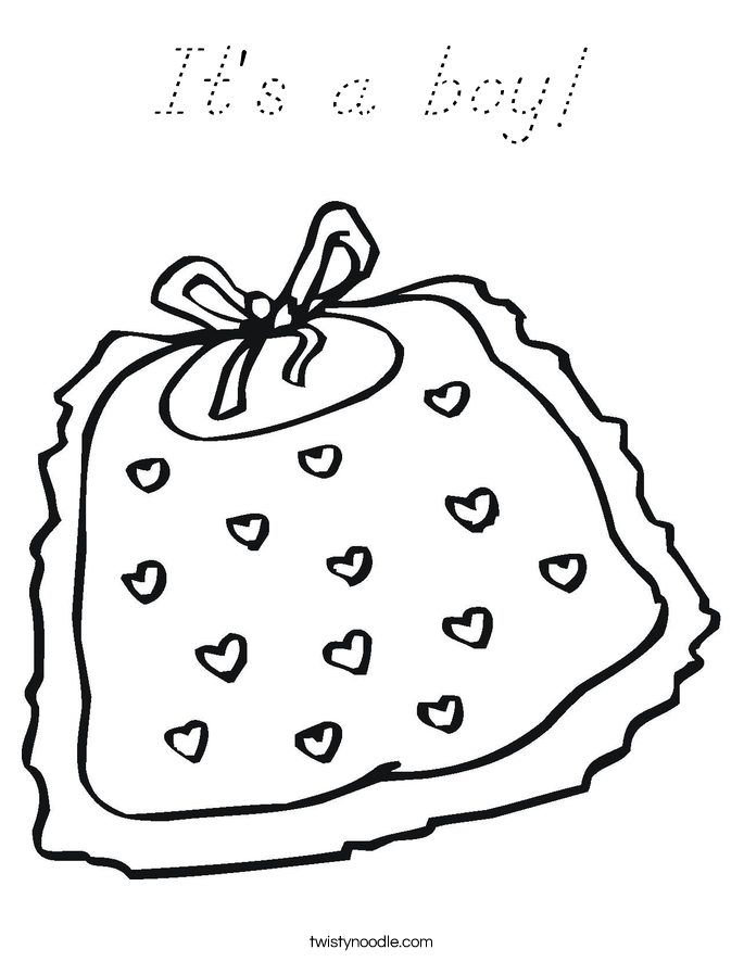 It's a boy! Coloring Page