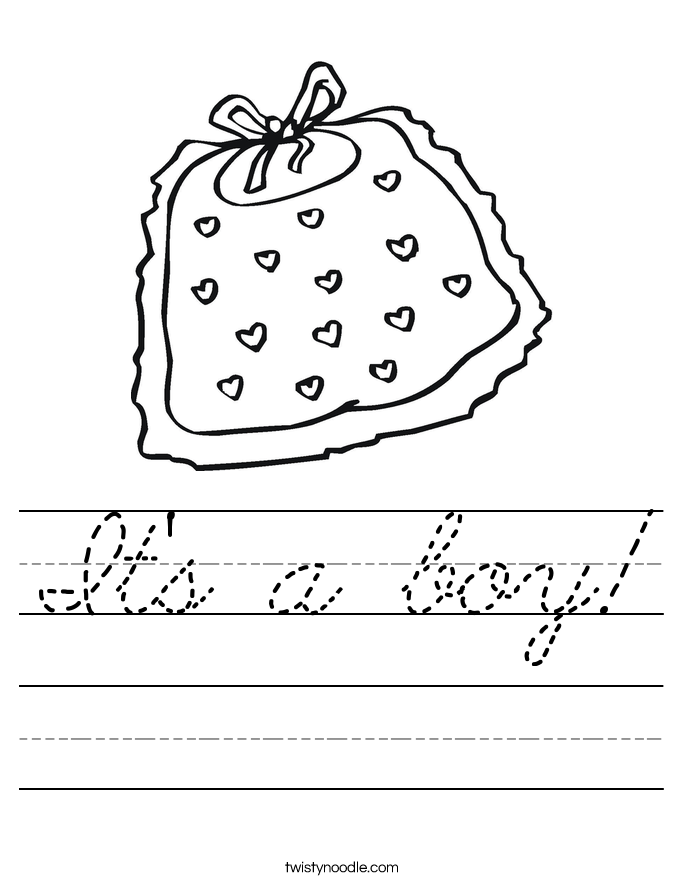 It's a boy! Worksheet