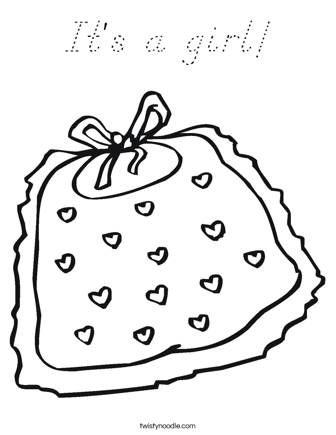 It's a girl! Coloring Page