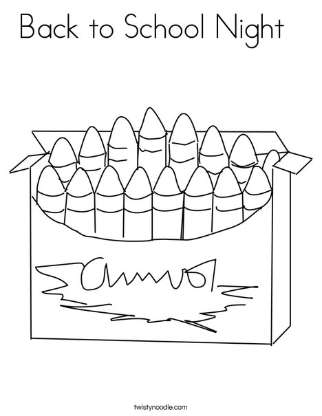 Big Box of Crayons Coloring Page