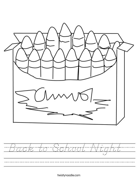 Big Box of Crayons Worksheet