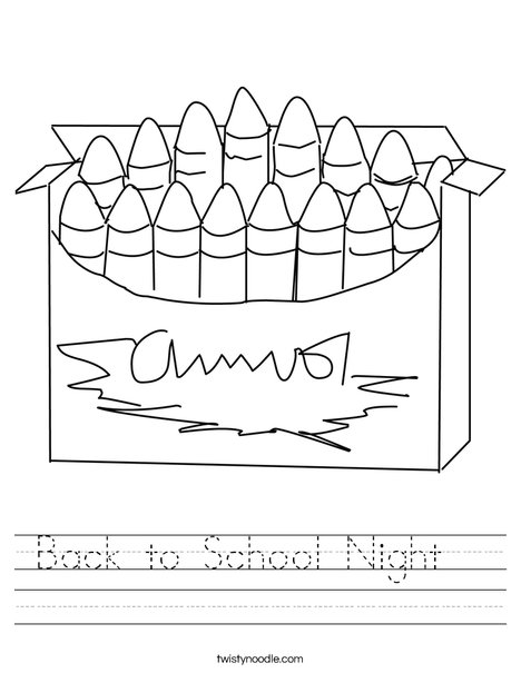 Big Box of Crayons Worksheet