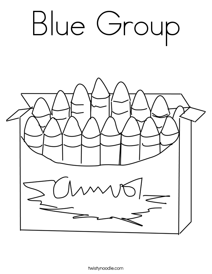 Blue Group Coloring Page