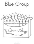 Blue Group Coloring Page