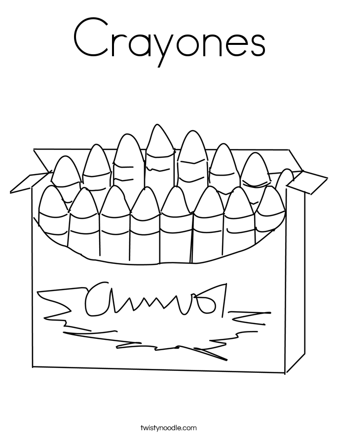 Crayones Coloring Page