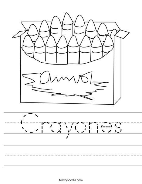 Big Box of Crayons Worksheet
