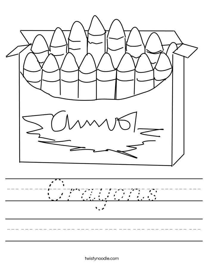 Crayons Worksheet