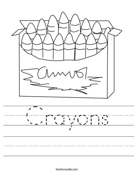 Big Box of Crayons Worksheet