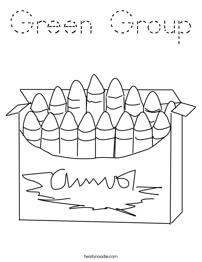 Green Group Coloring Page