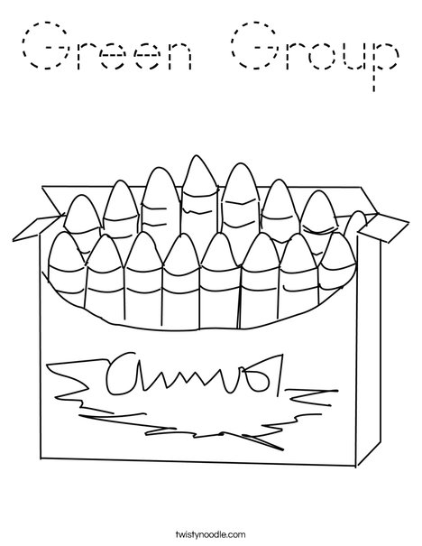 Big Box of Crayons Coloring Page