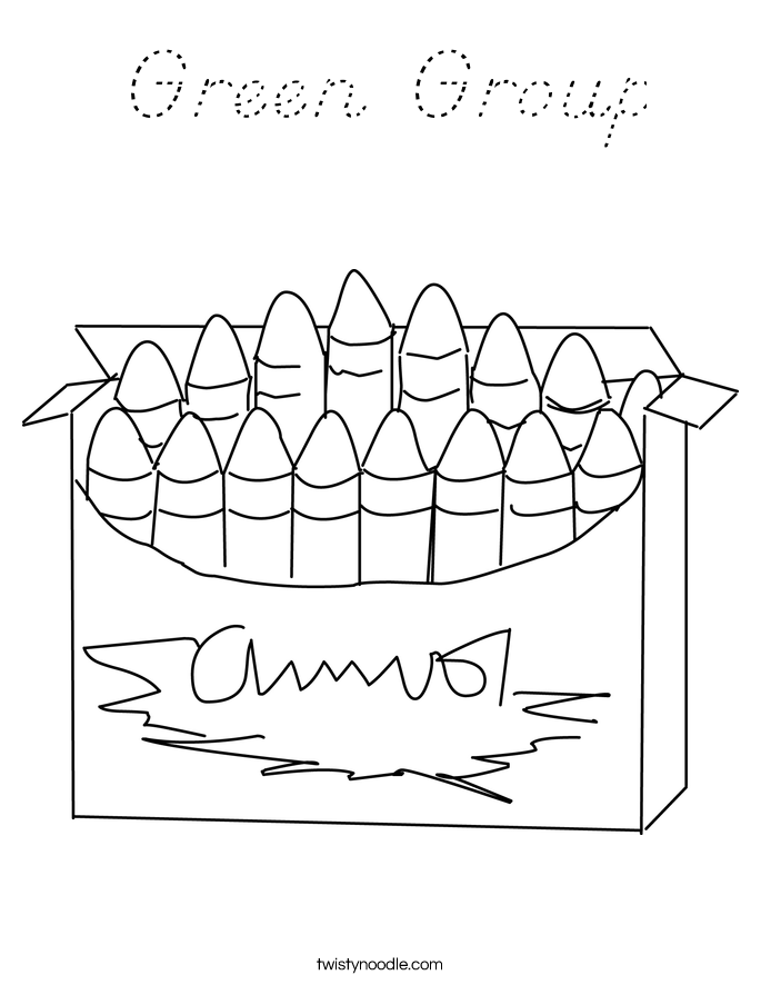 Green Group Coloring Page