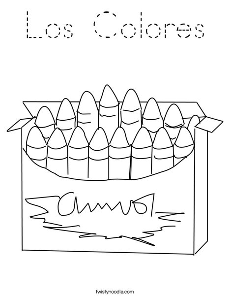Big Box of Crayons Coloring Page