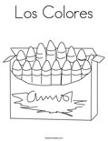 Los Colores Coloring Page
