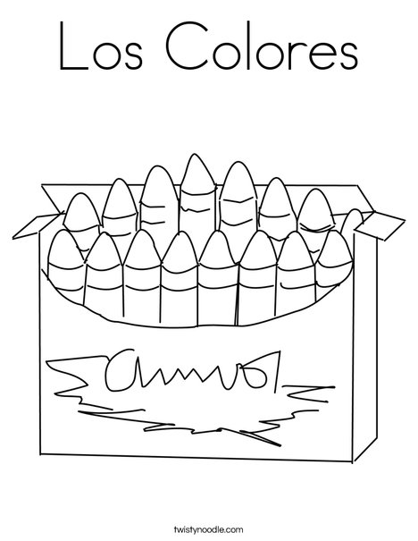 Big Box of Crayons Coloring Page