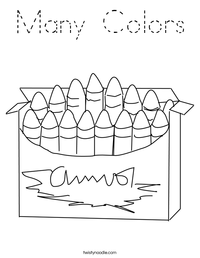 Many Colors Coloring Page