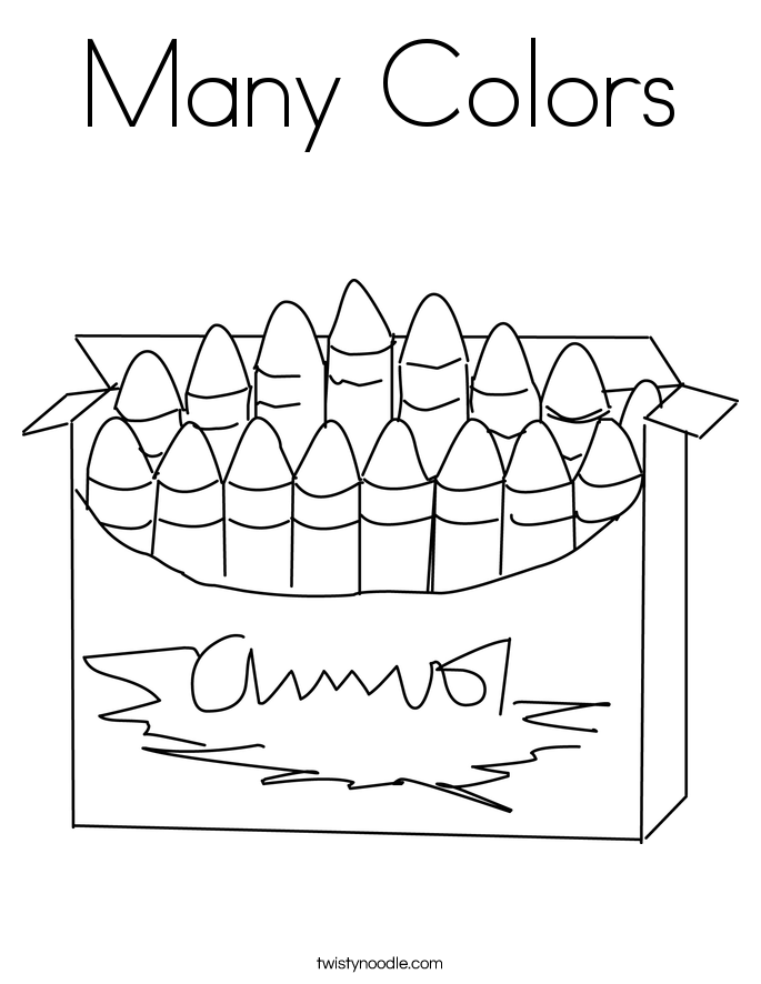 Many Colors Coloring Page