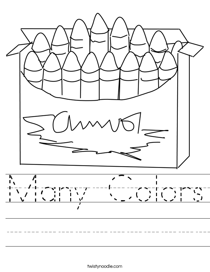 Many Colors Worksheet