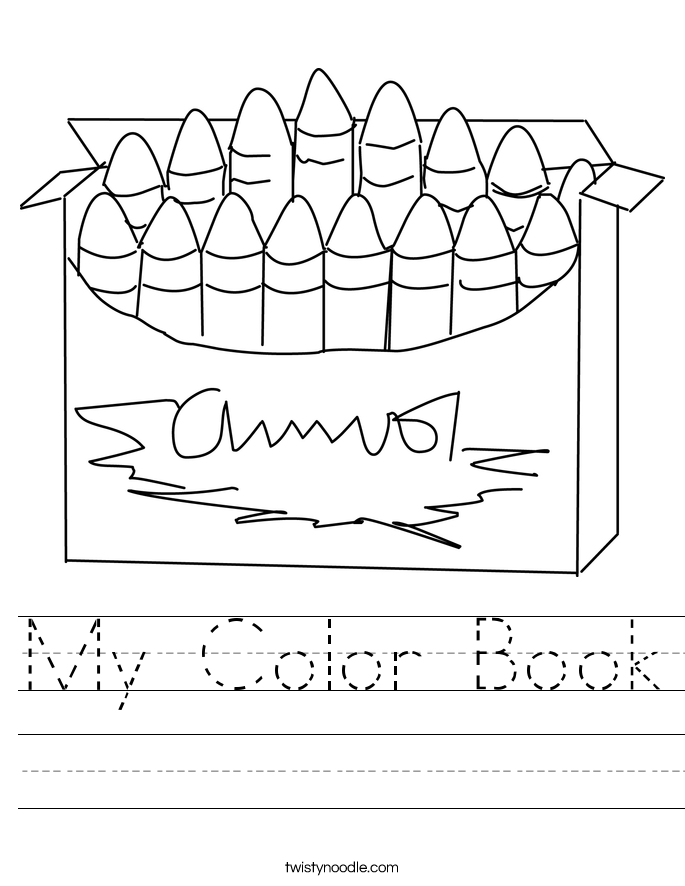 My Color Book Worksheet