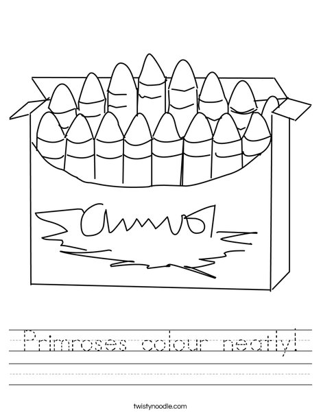 Big Box of Crayons Worksheet