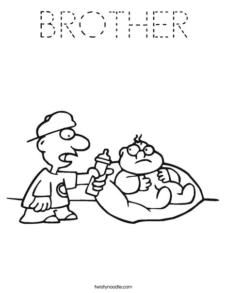 Big Brother Coloring Page