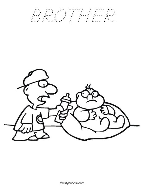 Big Brother Coloring Page