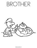 BROTHER Coloring Page