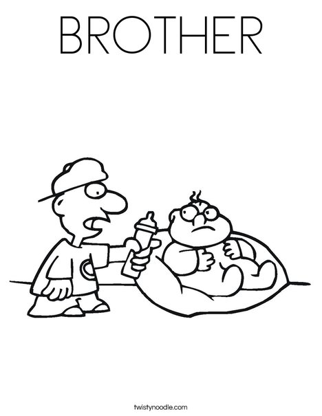 Big Brother Coloring Page