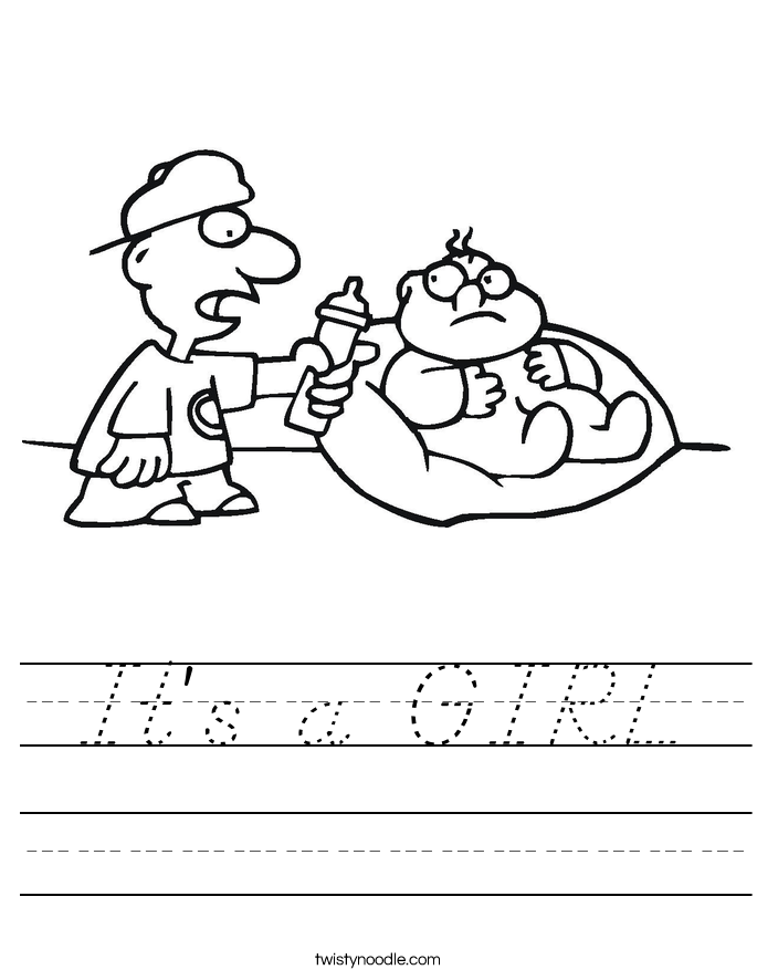 It's a GIRL Worksheet