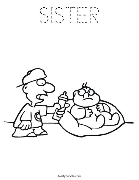 Big Brother Coloring Page