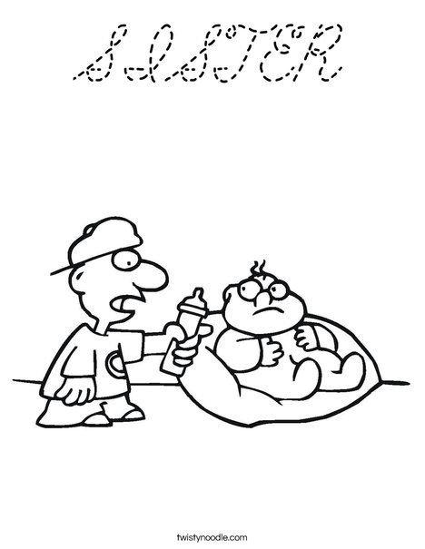 Big Brother Coloring Page