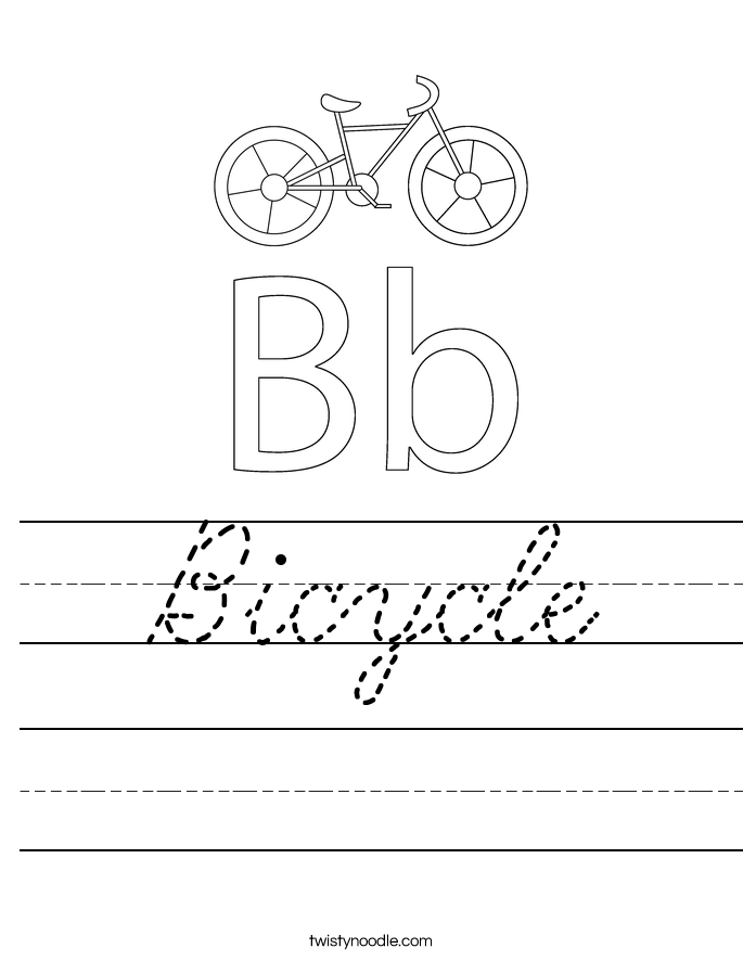 Bicycle Worksheet