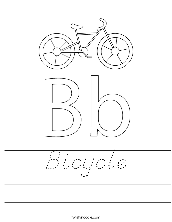 Bicycle Worksheet