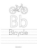 Bicycle Worksheet