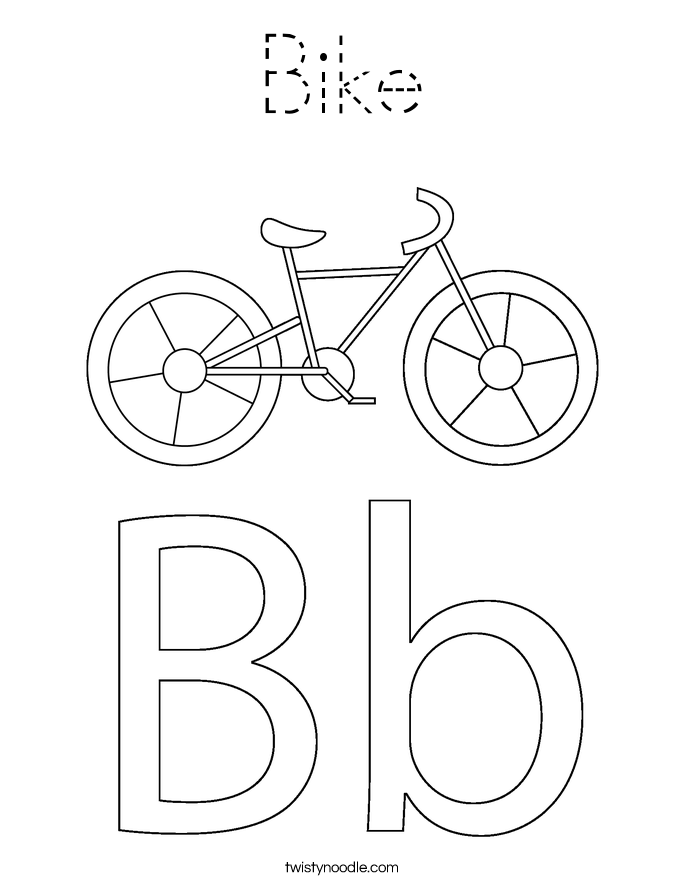 Bike Coloring Page