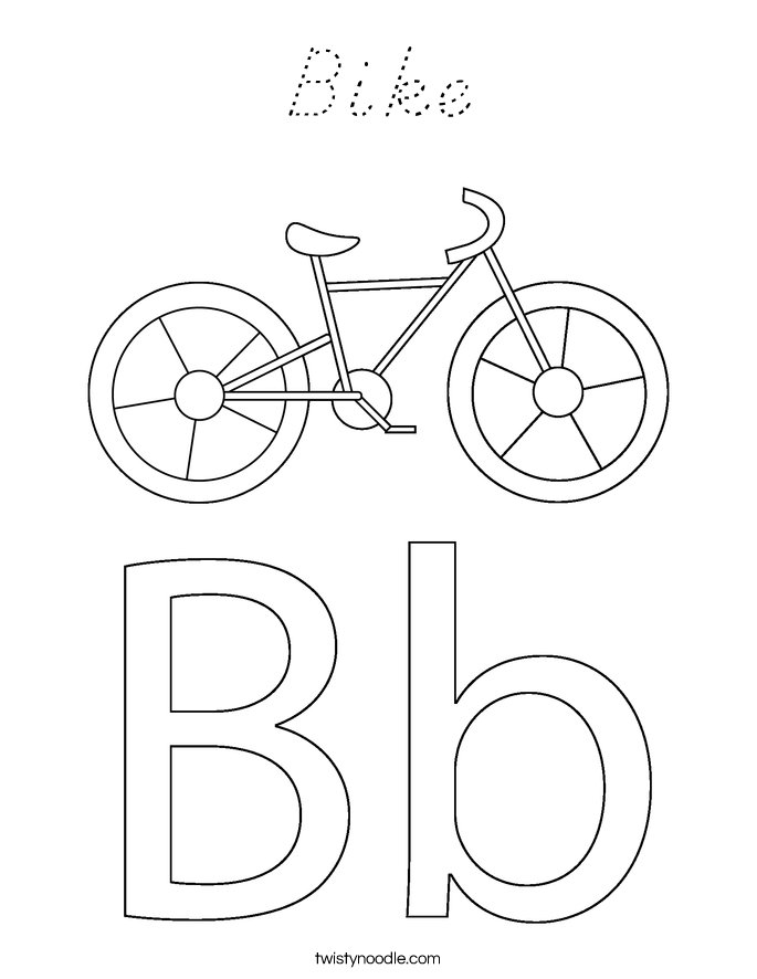 Bike Coloring Page