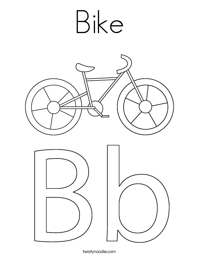 Bike Coloring Page